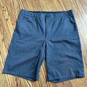 Travis Mathew Grey Pinstripe Shorts